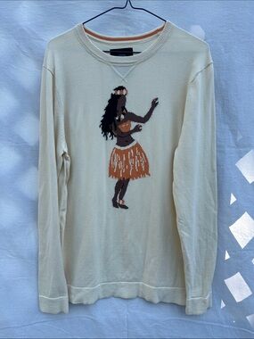 DJAB Crew Sweater with Hula Dancer
